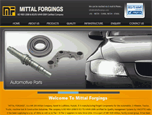 Tablet Screenshot of mittalforgings.com